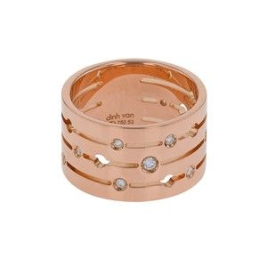 Dinh Van Pulse diamonds and gold ring